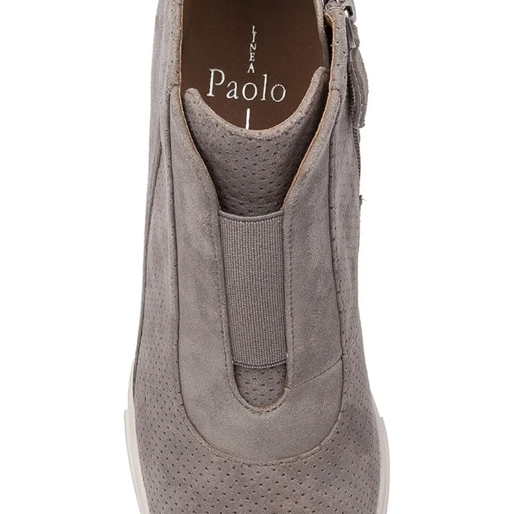 New Linea Paolo - Anna - Low Heel Designer Platform Wedge Sneaker Bootie - Picture 4 of 9